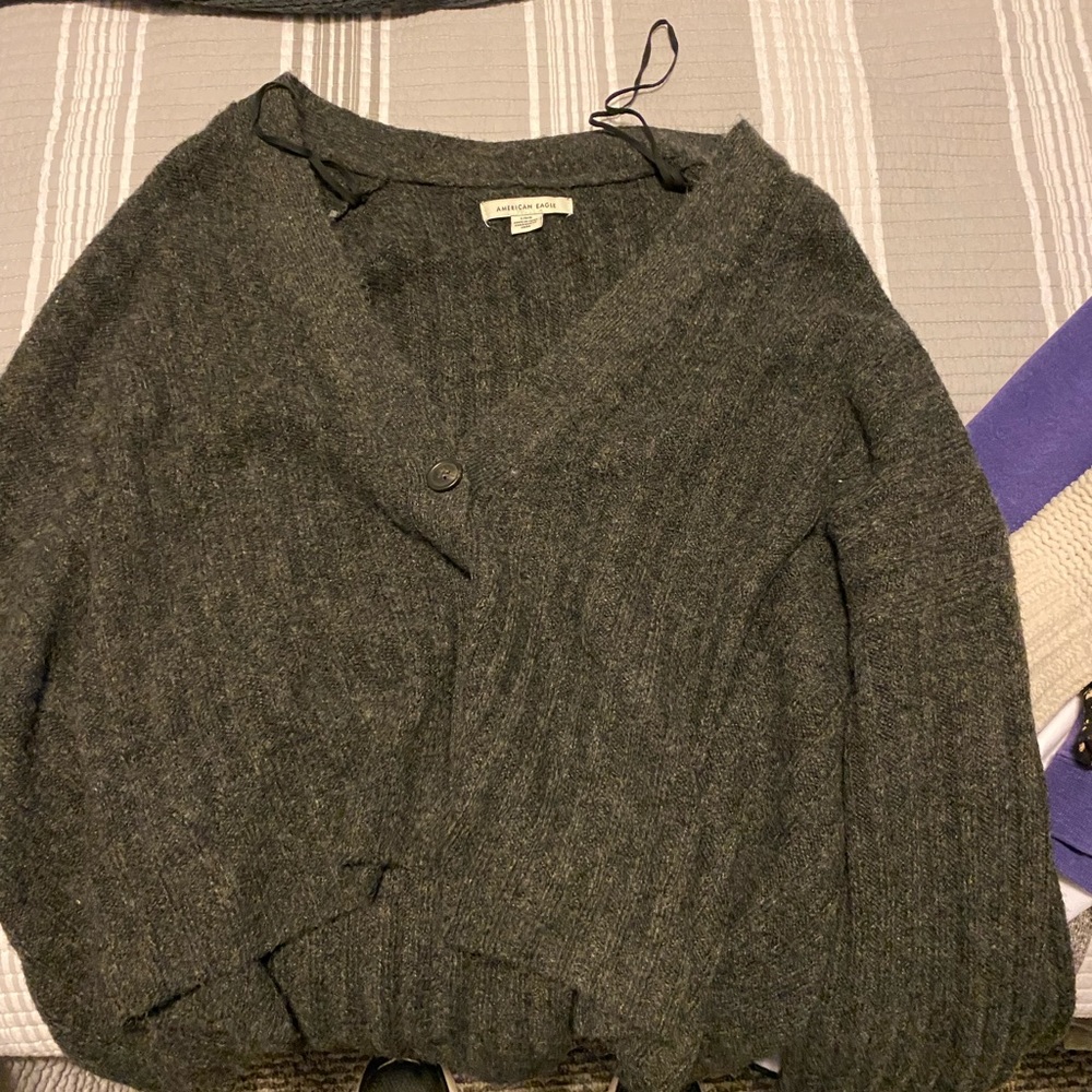 American Eagle Cropped Cardigan
